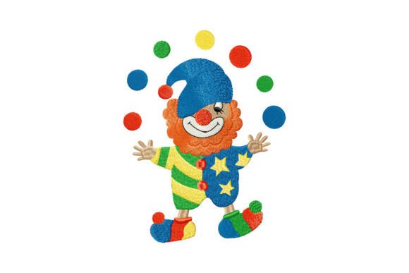 Funny Gnome Clown: A Seasonal Circus Embroidery Review