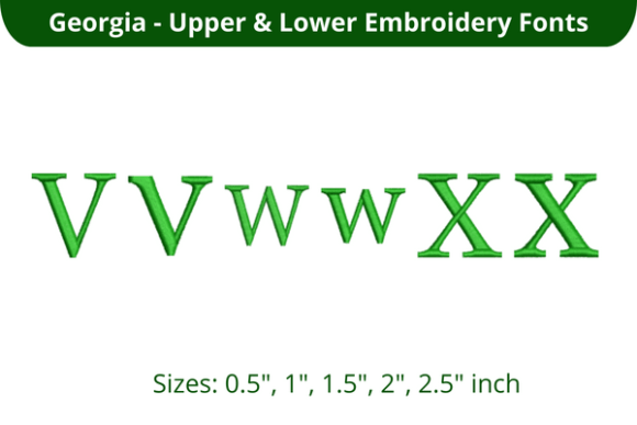 Georgia Font VWX: A Holiday Embroidery Review