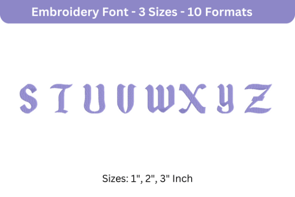 Reviewing Disneyland Font Uppercase S to Z for Embroidery