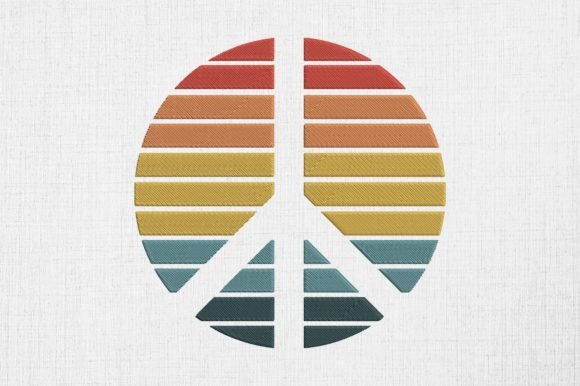 Vintage Retro Peace Sign Hippie Design Review